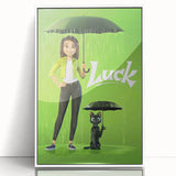 2020s Vintage Movie Poster – Luck Retro Film Art Collectible Print