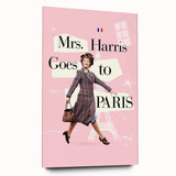 2020s Vintage Movie Poster – Mrs. Harris Goes to Paris | Retro Film Art