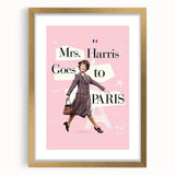 2020s Vintage Movie Poster – Mrs. Harris Goes to Paris | Retro Film Art