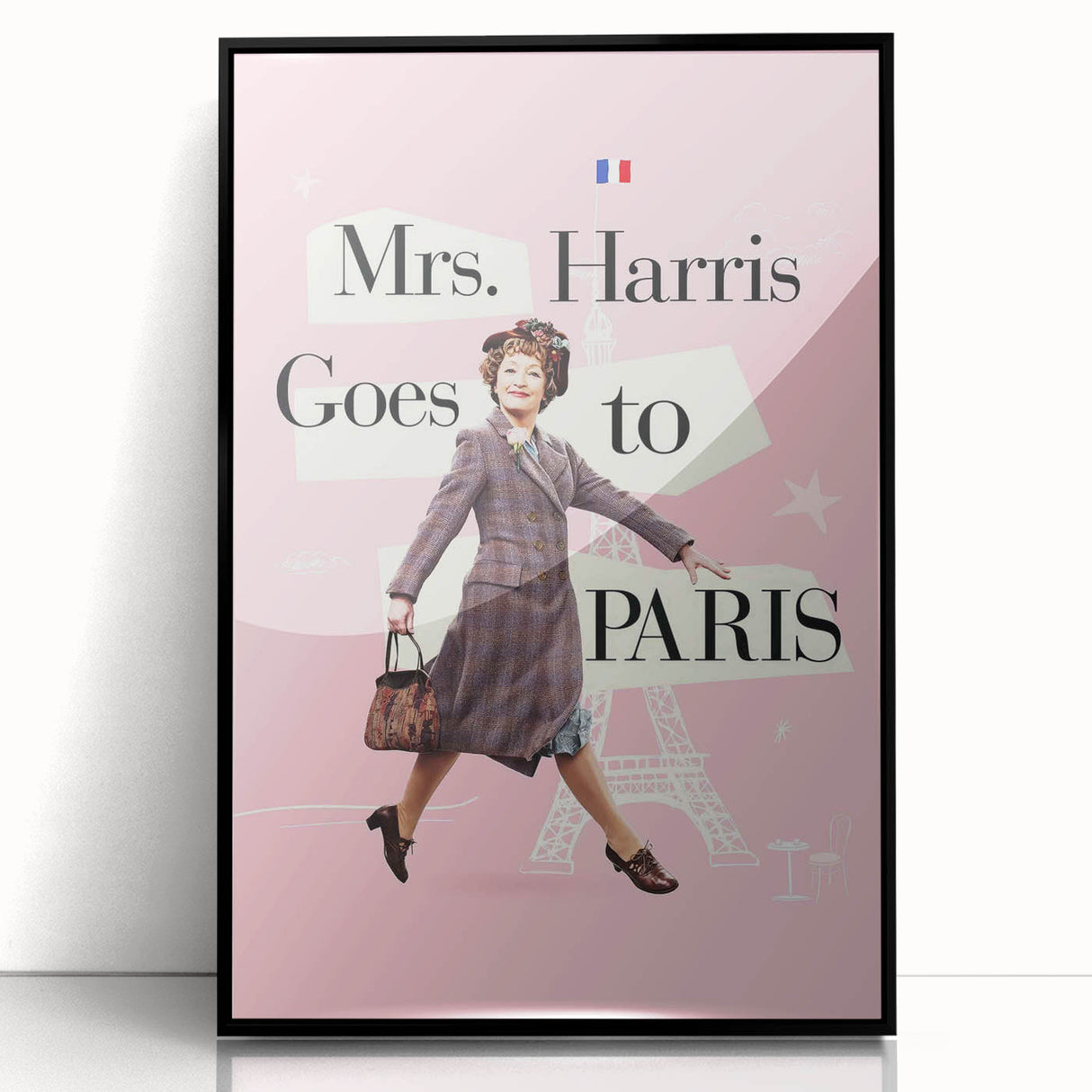 2020s Vintage Movie Poster – Mrs. Harris Goes to Paris | Retro Film Art