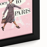 2020s Vintage Movie Poster – Mrs. Harris Goes to Paris | Retro Film Art