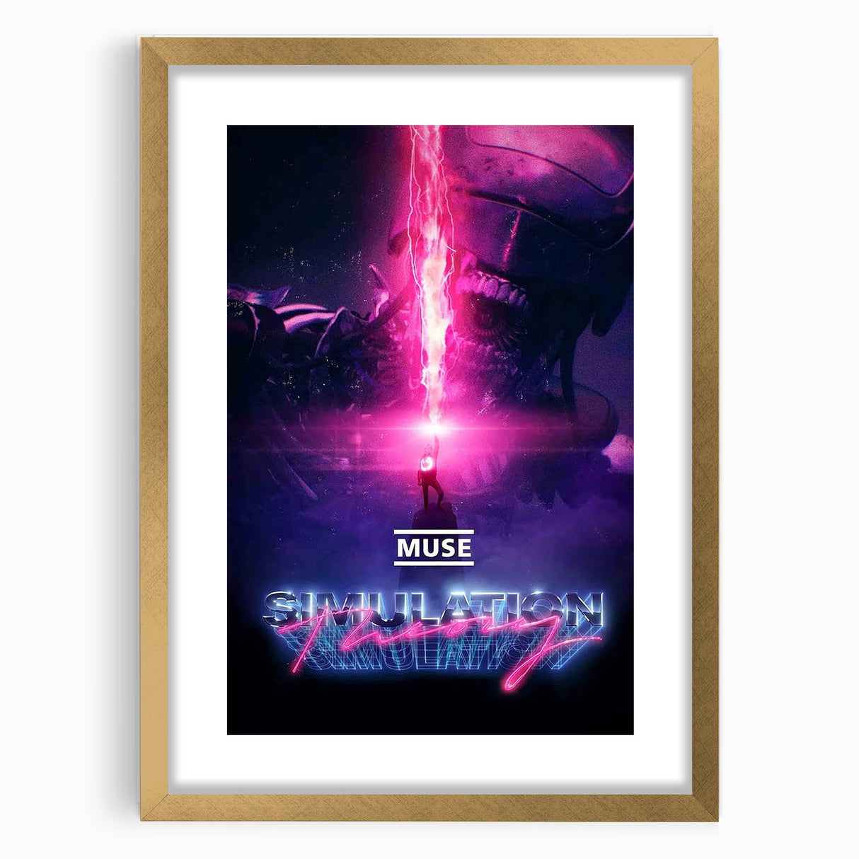 2020s Vintage Movie Poster – Muse Simulation Theory | Retro Film Art