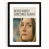 2020s Vintage Movie Poster Never Rarely Sometimes Always – Retro Film Art Print