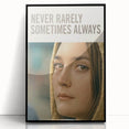 2020s Vintage Movie Poster Never Rarely Sometimes Always – Retro Film Art Print