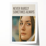 2020s Vintage Movie Poster Never Rarely Sometimes Always – Retro Film Art Print