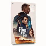 2020s Vintage Movie Poster No Time to Die – Retro Film Art Print