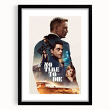 2020s Vintage Movie Poster No Time to Die – Retro Film Art Print