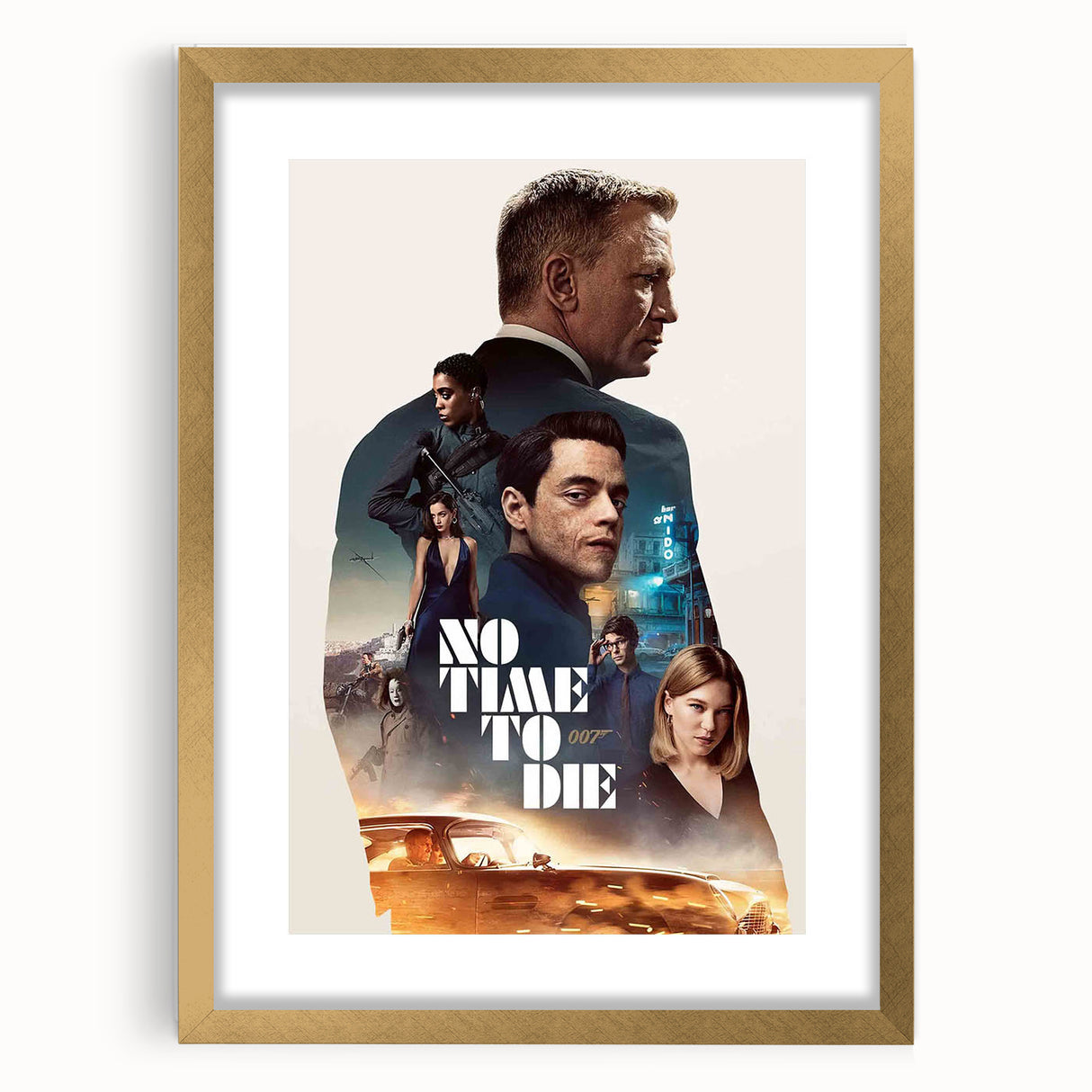 2020s Vintage Movie Poster No Time to Die – Retro Film Art Print