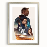 2020s Vintage Movie Poster No Time to Die – Retro Film Art Print