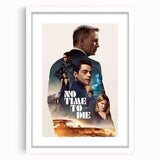 2020s Vintage Movie Poster No Time to Die – Retro Film Art Print