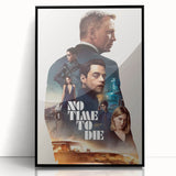 2020s Vintage Movie Poster No Time to Die – Retro Film Art Print