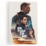 2020s Vintage Movie Poster No Time to Die – Retro Film Art Print