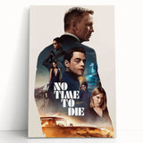 2020s Vintage Movie Poster No Time to Die – Retro Film Art Print