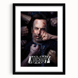 Nobody (2021) 2020s Vintage Movie Poster – Retro Film Art Print