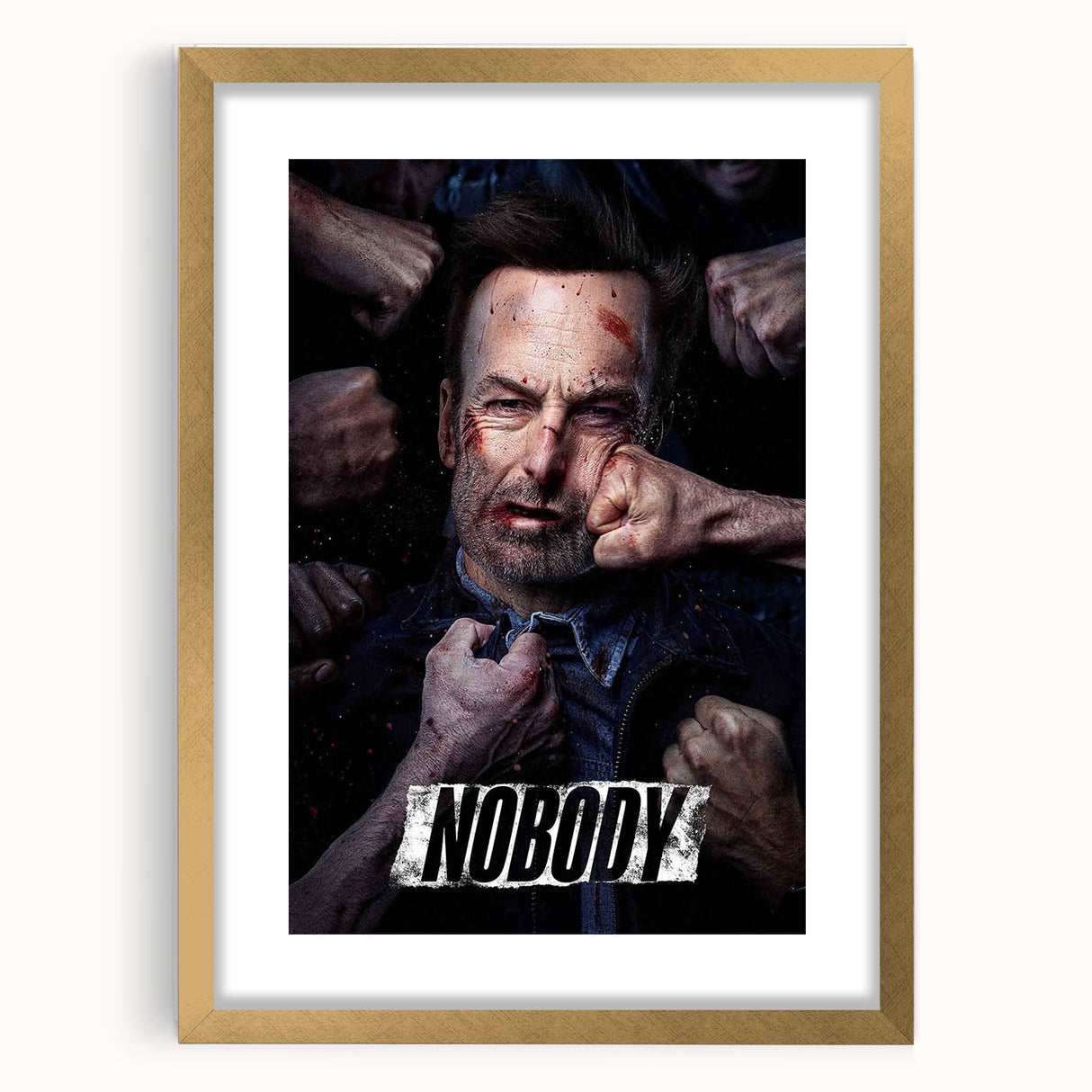 Nobody (2021) 2020s Vintage Movie Poster – Retro Film Art Print