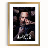 Nobody (2021) 2020s Vintage Movie Poster – Retro Film Art Print