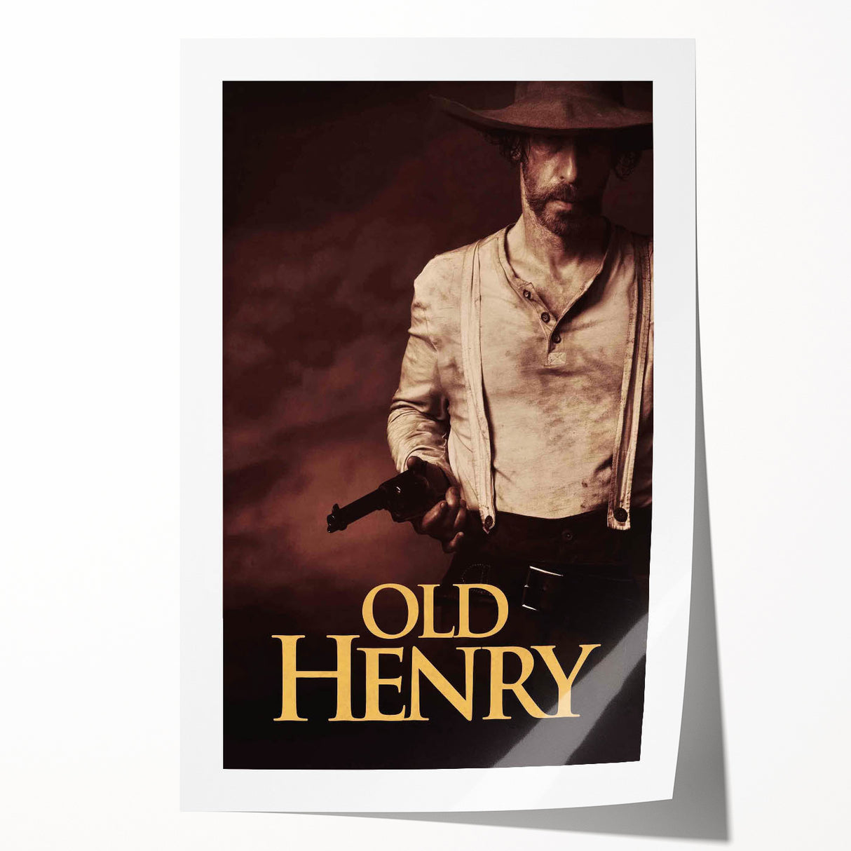 Old Henry 2020s Vintage Movie Poster – Retro Film Art Print