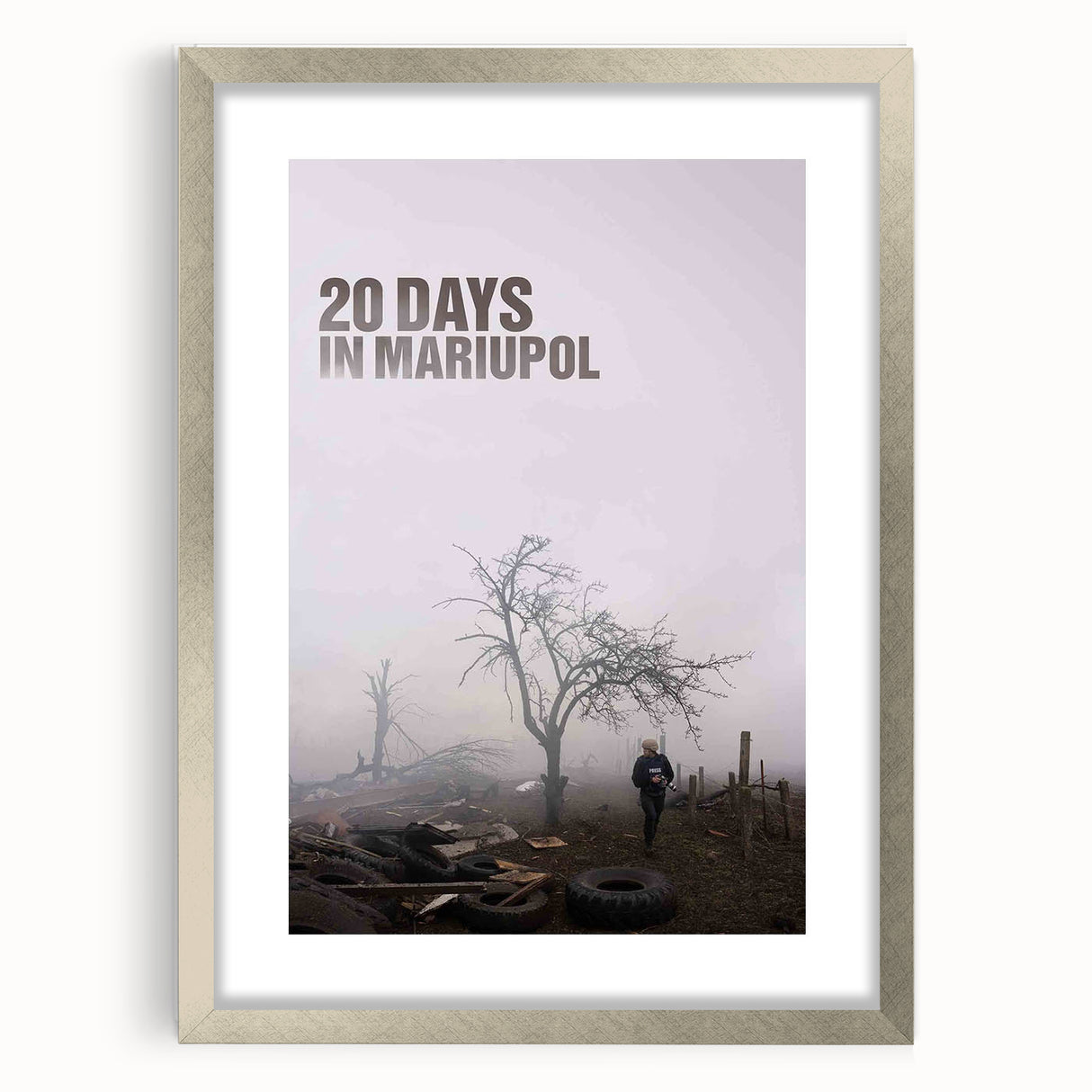 2020s Vintage Movie Poster – 20 Days in Mariupol Retro Art