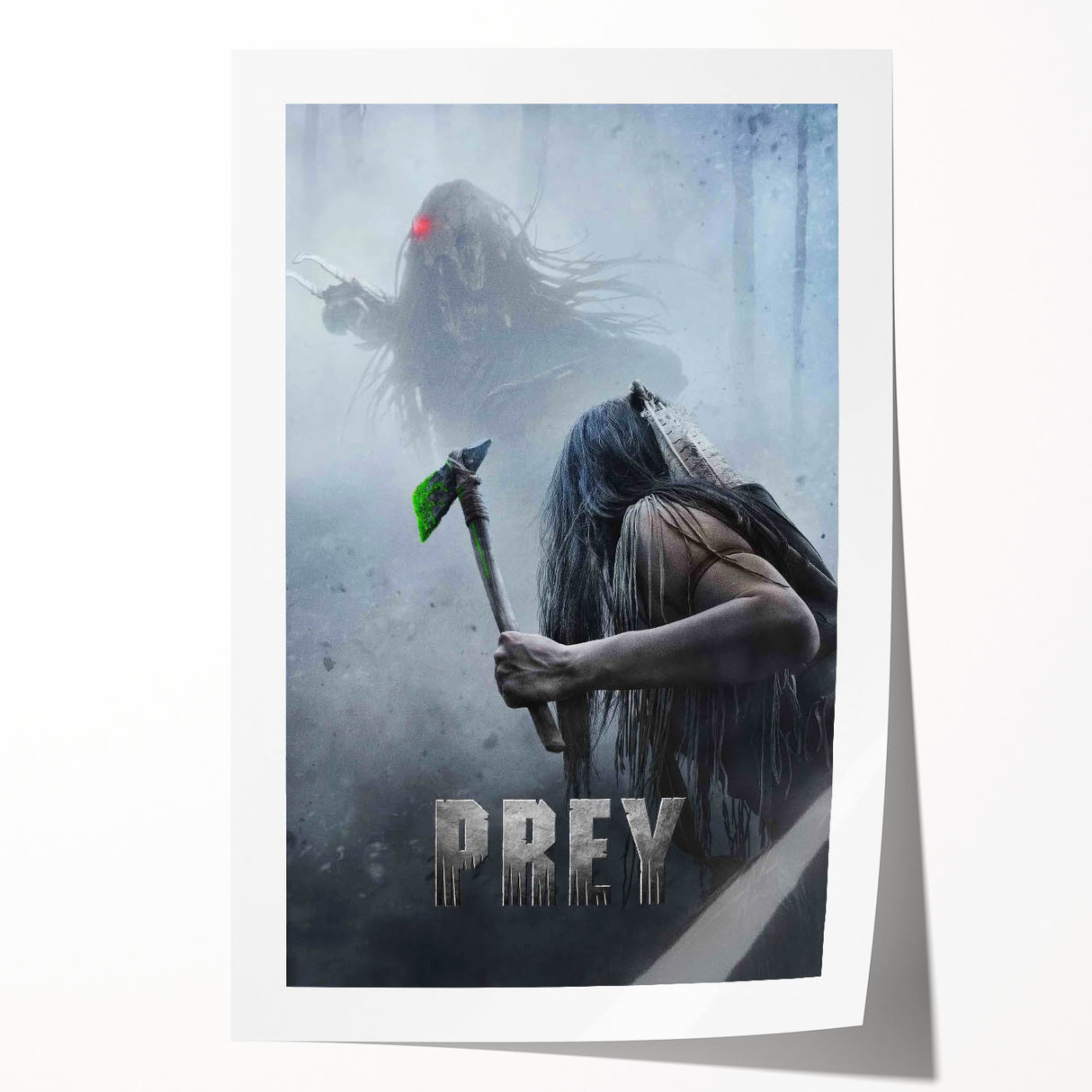 Prey 2020s Vintage Movie Poster – Retro Survival Thriller Wall Art