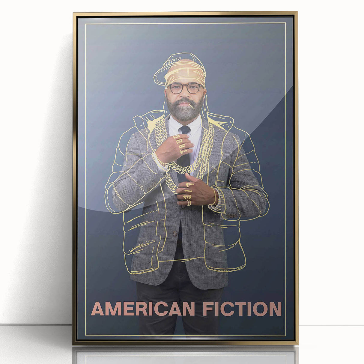 2020s Vintage Movie Poster - American Fiction Retro Film Art
