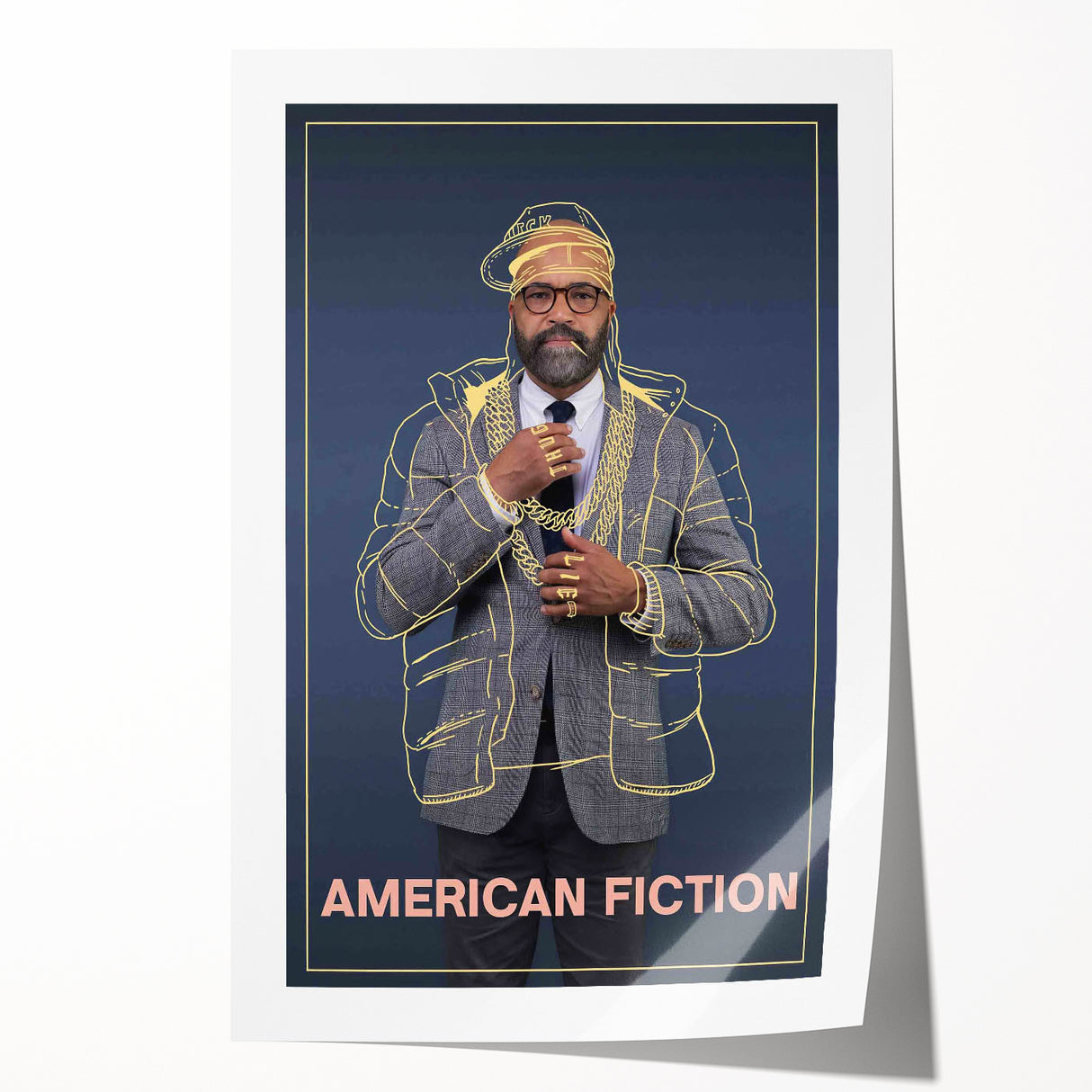 2020s Vintage Movie Poster - American Fiction Retro Film Art
