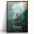 Raya and the Last Dragon Poster – 2020s Vintage Fantasy Wall Art