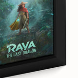 Raya and the Last Dragon Poster – 2020s Vintage Fantasy Wall Art