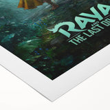 Raya and the Last Dragon Poster – 2020s Vintage Fantasy Wall Art
