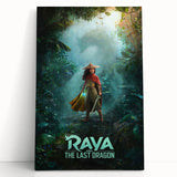 Raya and the Last Dragon Poster – 2020s Vintage Fantasy Wall Art