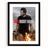 Red Right Hand 2020s Vintage Movie Poster – Retro Action Wall Art
