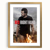 Red Right Hand 2020s Vintage Movie Poster – Retro Action Wall Art