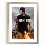 Red Right Hand 2020s Vintage Movie Poster – Retro Action Wall Art