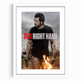 Red Right Hand 2020s Vintage Movie Poster – Retro Action Wall Art