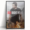 Red Right Hand 2020s Vintage Movie Poster – Retro Action Wall Art