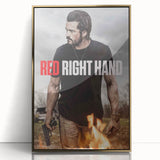 Red Right Hand 2020s Vintage Movie Poster – Retro Action Wall Art