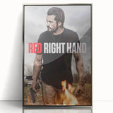 Red Right Hand 2020s Vintage Movie Poster – Retro Action Wall Art