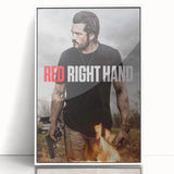 Red Right Hand 2020s Vintage Movie Poster – Retro Action Wall Art