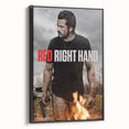 Red Right Hand 2020s Vintage Movie Poster – Retro Action Wall Art
