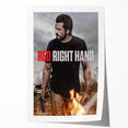 Red Right Hand 2020s Vintage Movie Poster – Retro Action Wall Art