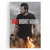 Red Right Hand 2020s Vintage Movie Poster – Retro Action Wall Art
