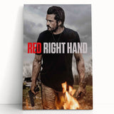 Red Right Hand 2020s Vintage Movie Poster – Retro Action Wall Art