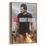 Red Right Hand 2020s Vintage Movie Poster – Retro Action Wall Art
