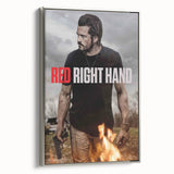 Red Right Hand 2020s Vintage Movie Poster – Retro Action Wall Art
