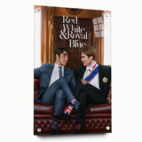 Red, White & Royal Blue 2020s Vintage Movie Poster – Romantic Wall Art