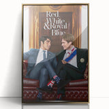 Red, White & Royal Blue 2020s Vintage Movie Poster – Romantic Wall Art