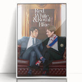 Red, White & Royal Blue 2020s Vintage Movie Poster – Romantic Wall Art