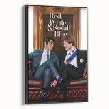 Red, White & Royal Blue 2020s Vintage Movie Poster – Romantic Wall Art
