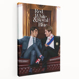 Red, White & Royal Blue 2020s Vintage Movie Poster – Romantic Wall Art