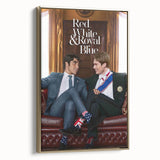 Red, White & Royal Blue 2020s Vintage Movie Poster – Romantic Wall Art