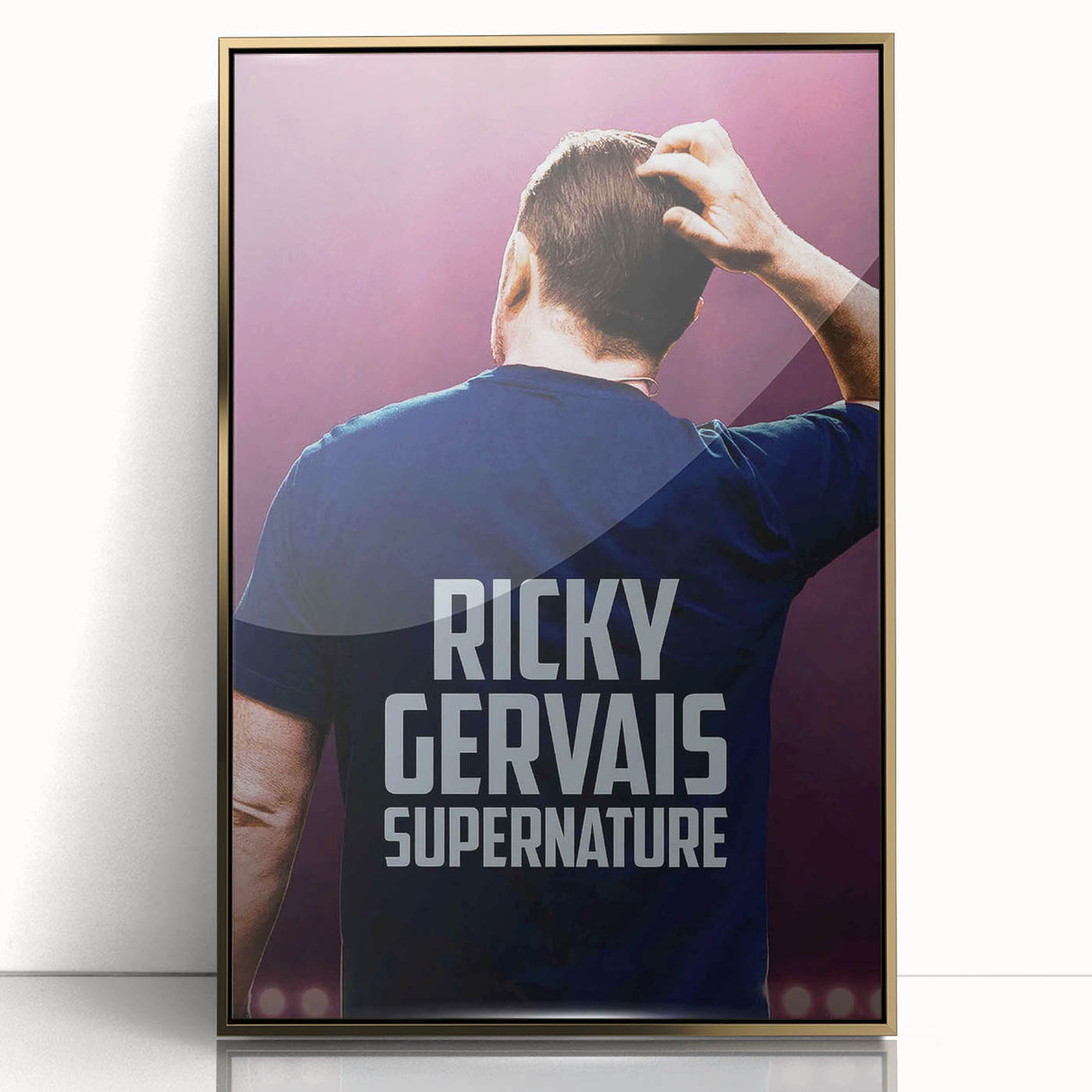 Ricky Gervais SuperNature Poster - 2020s Vintage Comedy Wall Art
